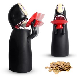 YANGUN Piggy Bank, Electronic Money Box, Cartoon faceless male money saving box with sound effects, Automatic Coin Swallowing, Funny Novelty Children's Birthday