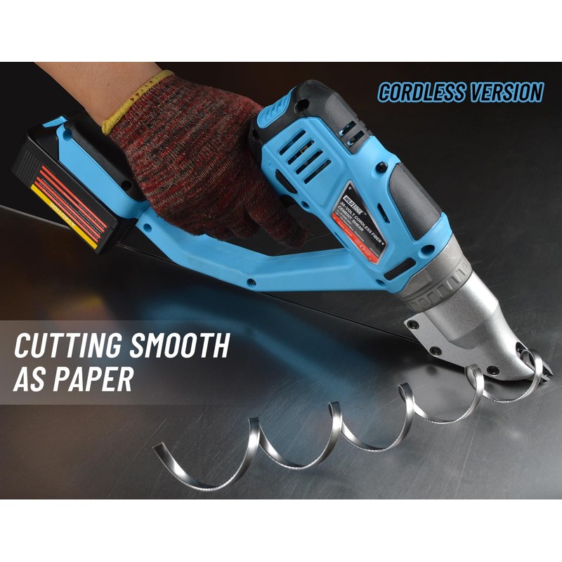 Wild Edge Electric Metal Shear, 14 Gauge 5.0 Amp Variable