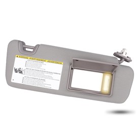 Passenger Right Side Sun Visor Replacement Compatible with Toyota Highlander 2014 2015 2016 2017 2018 2019 Replaces# 74310-0E074-B0 Color Gray