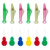 12-Piece Needle Threader, Automatic Plastic Needle Thread, Double-Ended Needle and