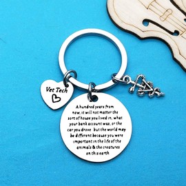 Veterinarian Gifts Keychain Veterinary Technician Gifts Veterinary Student Gifts Veterinarian Graduation Gifts Veterinary Assistant Gifts Christmas Birthday Gifts Veterinarian Gifts for Women Men