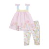 Mud Pie Toddlers Floral Bunny Tunic W Capris, 12-18M