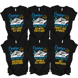 Most Likely to Cruise Shirts, Family Cruise Shirts, Funny Cruise Shirts, Matching Cruise Shirt, Group Cruise Shirts, Vacation Shirts Family