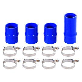 FGJQEFG Silicone Hose Kit Intercooler Hose Boot Kit With Clamps Compatible with Dodge Cummins 2003-2007 (Blue)