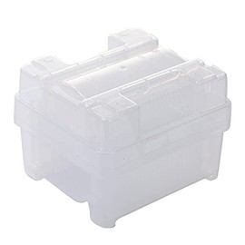 4" or 100mm Wafer Sample Box Wafer Cassette for Silicon 25 Slots, Sapphire, SiC Substrate Storage