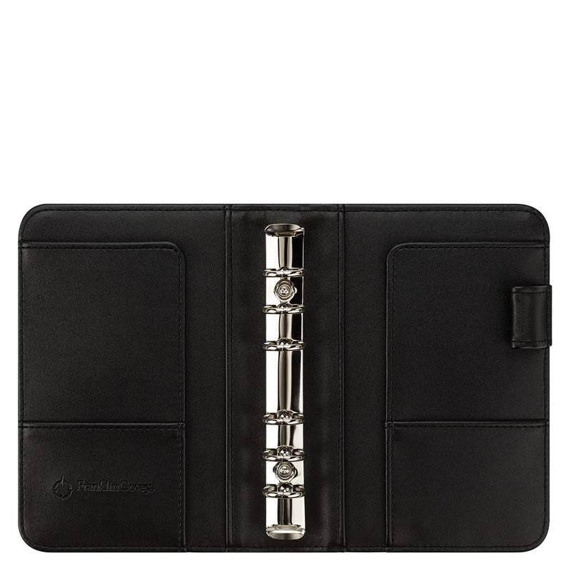 FranklinCovey Pocket Simulated Leather Open Binder - Black