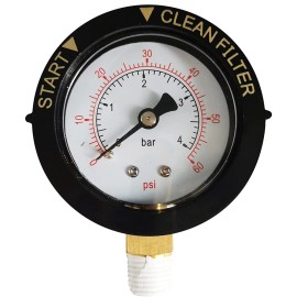 Pentair For Pentair 190058 Pressure Gauge Replacement Pool/Spa Valve and Filter