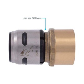 SharkBite 1 Inch EvoPEX Female Adapter, Push to Connect Plumbing Fitting, PEX, K094Z2