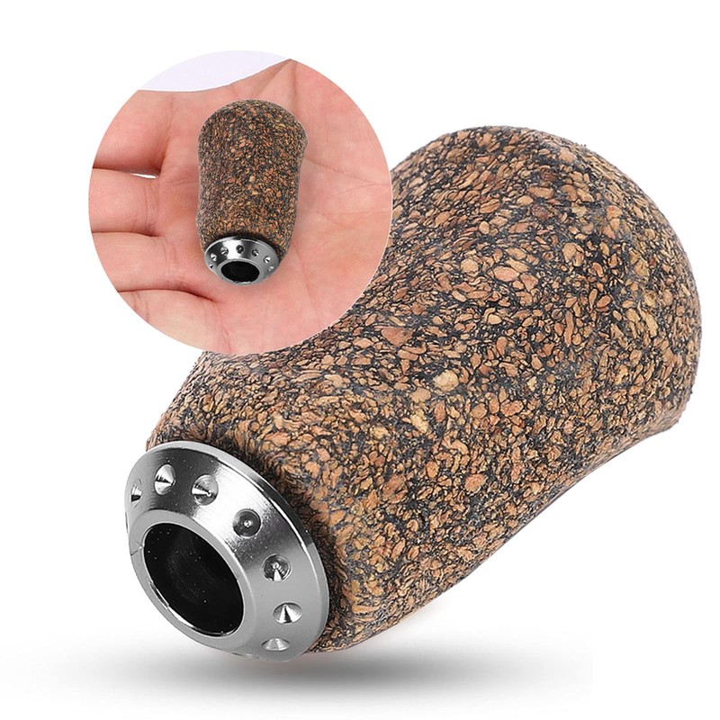 Fishing Reel Handle Knob, Wooden Spinning Reels Rotary Power Handle
