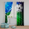 SHUIZHIHE Football Kids Curtains Blackout for Children Bedroom Eyelet Thermal