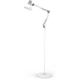 LEPOWER Floor Lamp, Swing Arm Floor Standing Lamp, Industrial Floor Lamp with Heavy Meta
