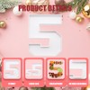 ANNJINT 14inch Cardboard Number Fillable Shaped Charcuterie Board Tray Decorative