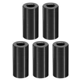 PATIKIL M6 Aluminum Spacers, 5 Pcs Metal Spacer Aluminum M6 x 1/2" OD x 1" L Aluminum Spacer Screw Standoff Round for 1/4" or M6 Screw Bolts