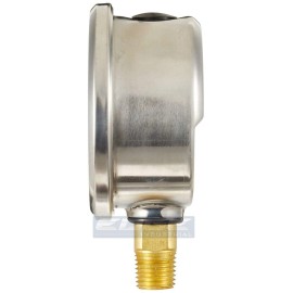 PIC Liquid Filled pressure gauge compressor hydraulic 1.5 "face 0-30 lower mnt 1/8"