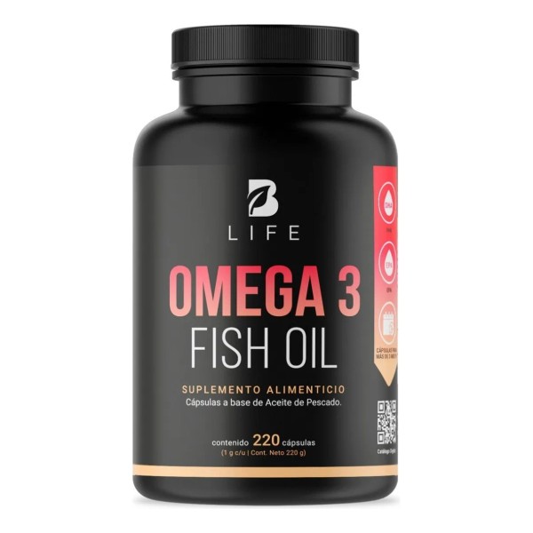 Omega 3 Fish Oil De 220 Caps. 100% Aceite De