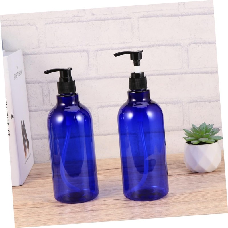 FOMIYES 2pcs Refillable Liquid Pump Bottles for Essential Oils Shampoo