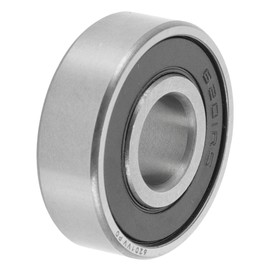 ACROPIX 6201VV Deep Groove Ball Bearings P0 12x32x10mm Lubricated Bearings Double Rubber Seal Black Silver Tone Scooter Skateboard Wheel