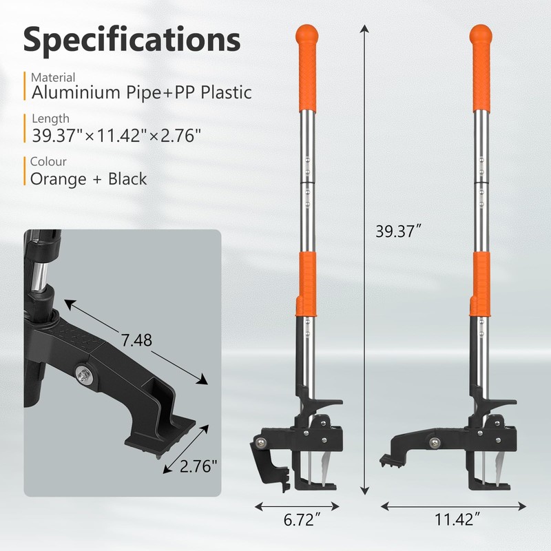 SHANTRA Weed Puller Tool, 4-Claw Stand Up Weed Puller Tool