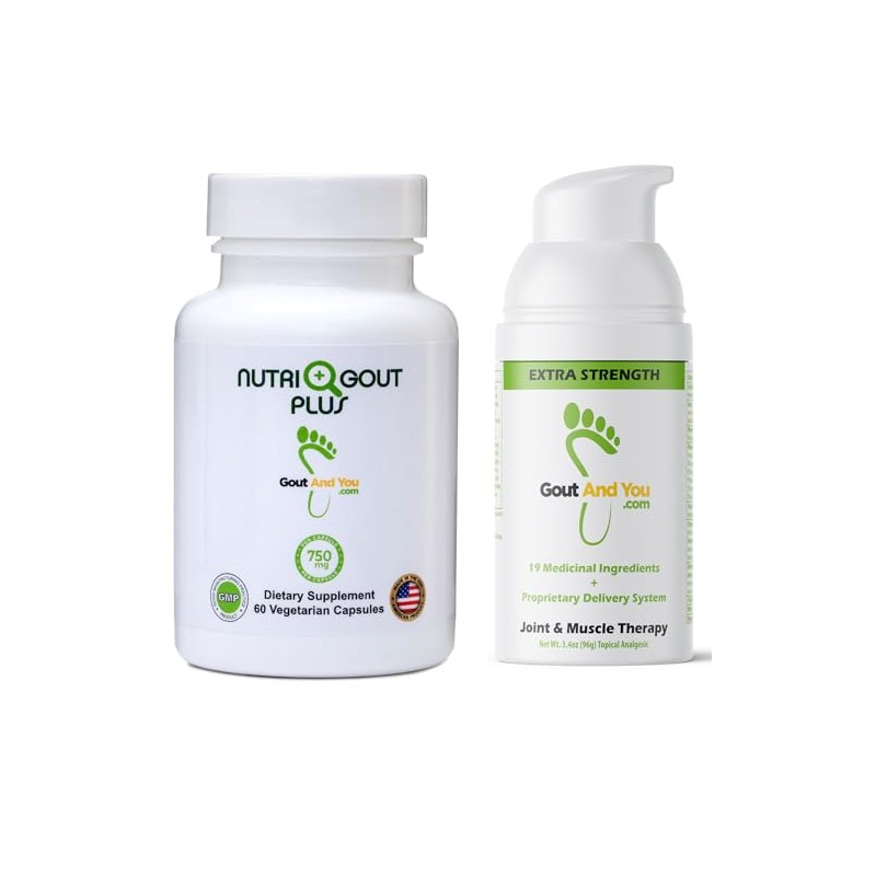 NutriGout Plus Uric Acid Supplement and Extra Strength Joint Discomfort