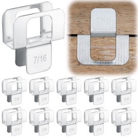 Hicarer 100 Pcs Plywood H Clips for Roofing 7/16 Inch Panel Plywood Sheathing Clip, Steel Box Clamps Panel Edge Sheathing Clamps Quick Installation Hot Dipped Galvanized for Extended Life