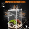 Zhaoyao Acrylic Jumping Spider Enclosure Tarantula Enclosure, Full Transparency Spider