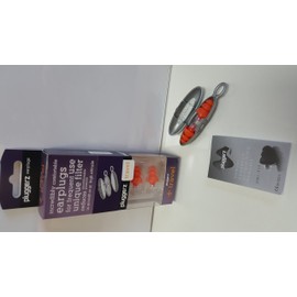 Pluggerz Ohrstöpsel mit einzigartigem Filter Uni-Fit Travel für Reisen ohne Druck auf den Ohren, 1er Pack (1 x 2 Stück)