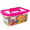 Children's Storage Boxes with Lid and Handle 4 Litre Transparent