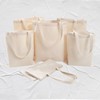 Large Practical Multipurpose Durable Fabric Eco-friendly Tote Bag Shopper Bag Horizontal White 3ea