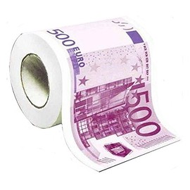 Funny Fashion e59336 fin de série Papier Handtuch Gag 500€ Mützen, Masken und Partyzubehör, bunt