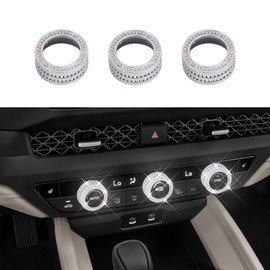 HHLOU Bling Crystal Car Interior Accessories Sticker Fits for Honda Accord Civic CR-V. (Silver 11)