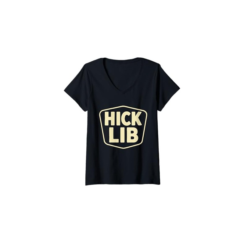Womens Hick Lib V-Neck T-Shirt