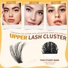 QUEWEL Lash Clusters Kit with Bottom Lashes, Cluster Lashes Kit