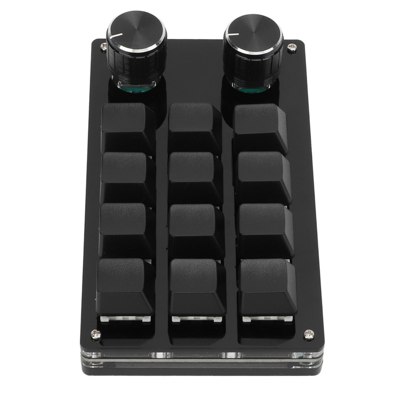 One Handed Macro Mechanical Keyboard 12 Key Multifunction DIY Programmable