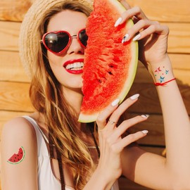 American Flag Temporary Tattoos/Perfect for 4th July - Memorial Day - Veterans Day/Patriotic Body Art/Skin Safe/Removable (All American 48pk)