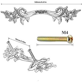 Mgoodoo 10 Pcs Dresser Cupboard Drawer Cabinet Door Furniture Hardware European Style Vintage Pull Handles K Gold