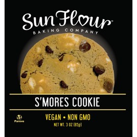 Sun Flour Baking Company S'Mores, Vegan, Non GMO, 3 oz (3oz, S'mores) 12 Pack