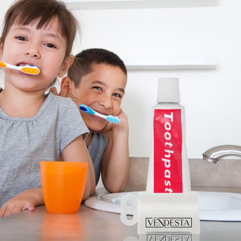 Rolling Toothpaste Squeezer by VenDesta: Refillable Toothpaste Tube Roller –