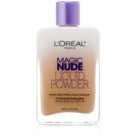 L’Oréal Paris Magic Nude Liquid Powder Bare Skin Perfecting Makeup SPF 18, Sand Beige, 0.91 Ounces