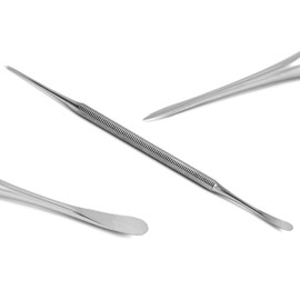 MEDSPO Professional Dental Carvers | Cement Spatula Stock Knife | Single Double End | Sculpting Wax Modeling Mixing | Lab Tools (Beale Carver)