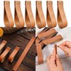 ZAAWUUT PU Leather Wall Hooks,6 Pack, Wall Mounted Straps Hanger