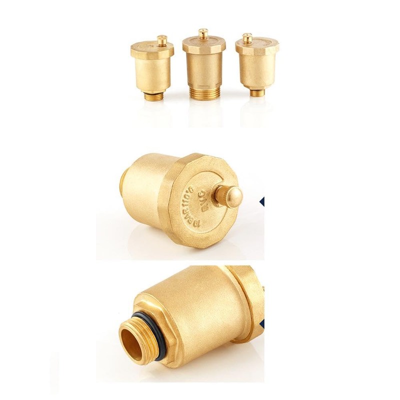 1 x Bleed Valve, Brass Automatic Bleed Valve, Male Thread,