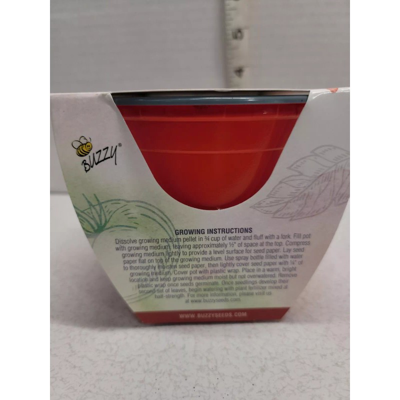 Buzzy Tomato Seeds Grow Kit Non GMO Starter Seedlings Plastic