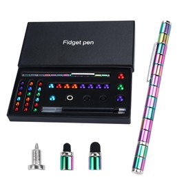 Magnetic Ballpoint Pen, Fidget Pen, Magnetic Pen, Funny Multifunctional Magnetic Pen, Stress Relief Retractable Ballpoint Pen Gift Toy, A Small Gift for Stress Relief (Multi-Colour)