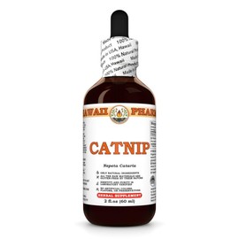 Catnip (Nepeta Cataria) Dry Leaf and Flower Tincture, Made in Hawaii, Organic Raw Materials, All Natural, Vegan, Pure Liquid Extract - 2 fl.oz