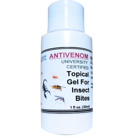 Insect Bites ANTIVENOM Gel Topical Treatment for Mosquito Spiders Snakes Ants & Other Poisonous Bites. Mineral Silicate University Certified