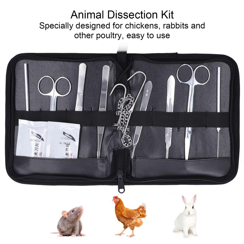 Animal Dissection Kit Biology Laboratory Anatomy Set Device for Poultry