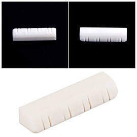 Milisten Guitarlele Bridge Nut Mandolin Slotted Bone Nut for 8 String Mandolin Guitar Replacement Parts Accessories Saddle