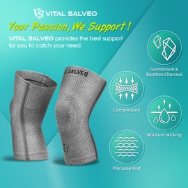 (VITAL SALVEO)バイタルサルウェ―膝スリーブ/ブレースST3- プロ　ウォーム (XL)