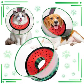 CNEO Inflatable Dog Cone Collar with Detachable Enhanced Anti-Licking Shield, Soft Neck Donut Collar for Dogs After Surgery, Adjustable Dog Cone Alternative for Large Medium Small Dogs & Cats