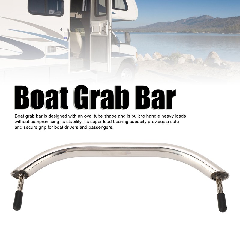Boat Grab Bar Oval Tube 304 Stainless Steel Bright Polished